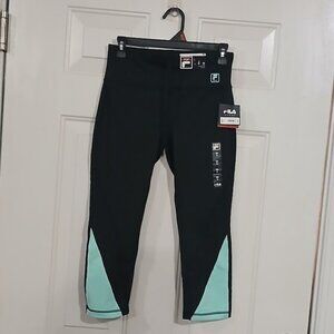 Fila Sport Crop Pants Mid Rise Size S Athletic Tru-Dry Beach